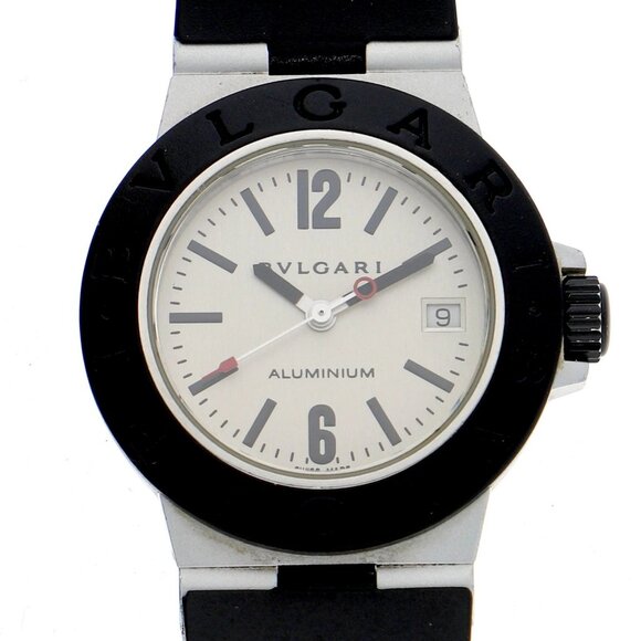 WATCH BVLGARI AL29A aluminum Silver rubber/AL QZ - Picture 1 of 8